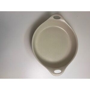 CorningWare Creations Khaki 10" Round Stoneware Baking Quiche au gratin Dish